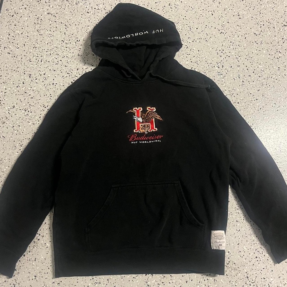 HUF Men's Black Hoodie